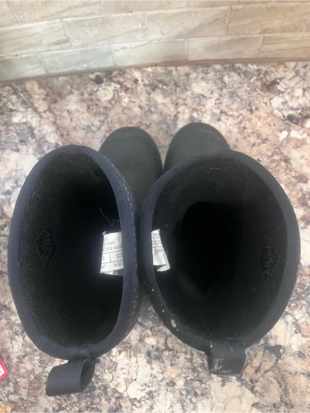 Kids Black Waterproof Rain & Snow Boots — Easy Pull-On